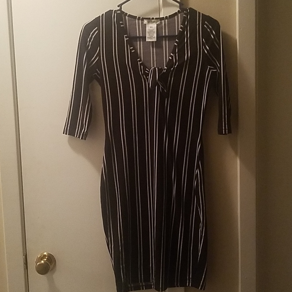 Sexy striped mini dress